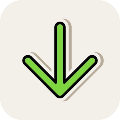 Foundation level (week 19) 13 20956787 conception d iconele fleche vers le bas gratuit vectoriel