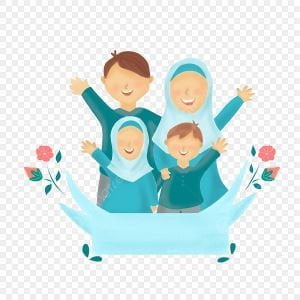 Foundation level (week 16) 22 pngtree a happy family cartoon with two children png image 6337404